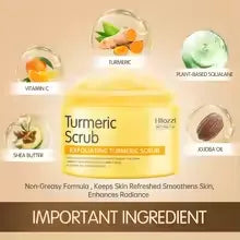 Huda Beauty Turmeric + Vitamin C Skin Scrub