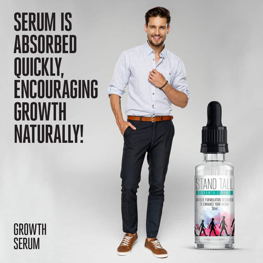 STAND TALL SERUM – Growth Liquid GET Taller GAIN Height Get Taller Height Gain