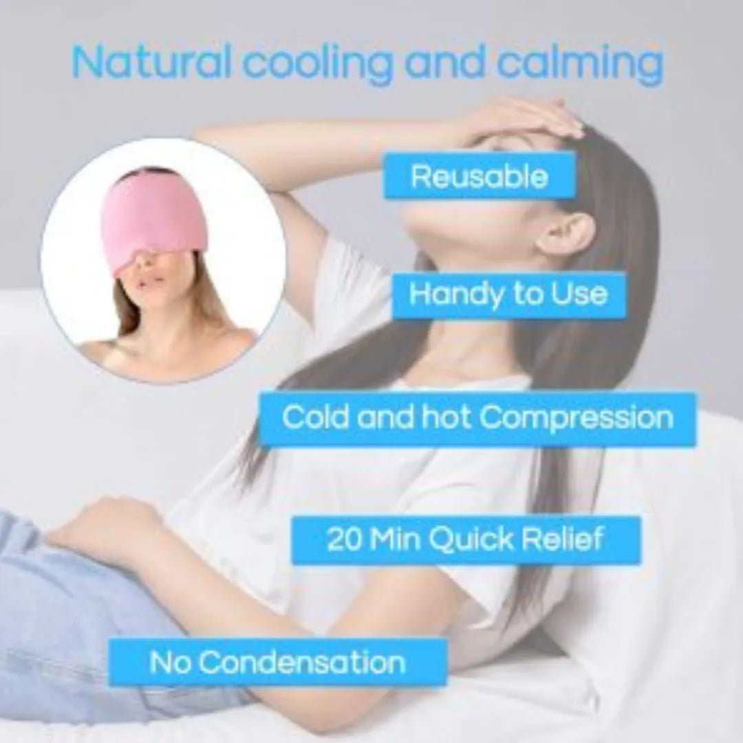 Hot & Cold Migraine Relief Ice Cap | Reusable Headache