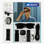 Smart Combo Set – Smartwatch + SunglasseS (6-in-1 Kit)