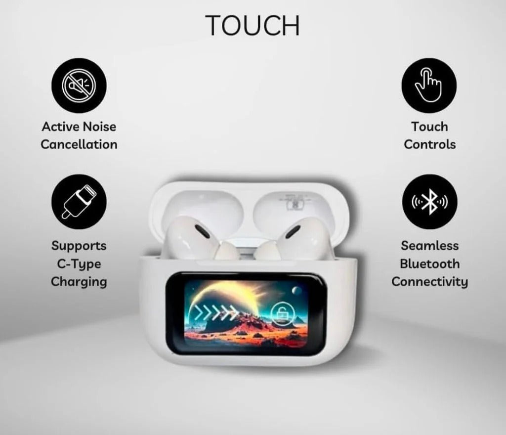 A9 pro Lcd Touch Screen Airpods With Display Control