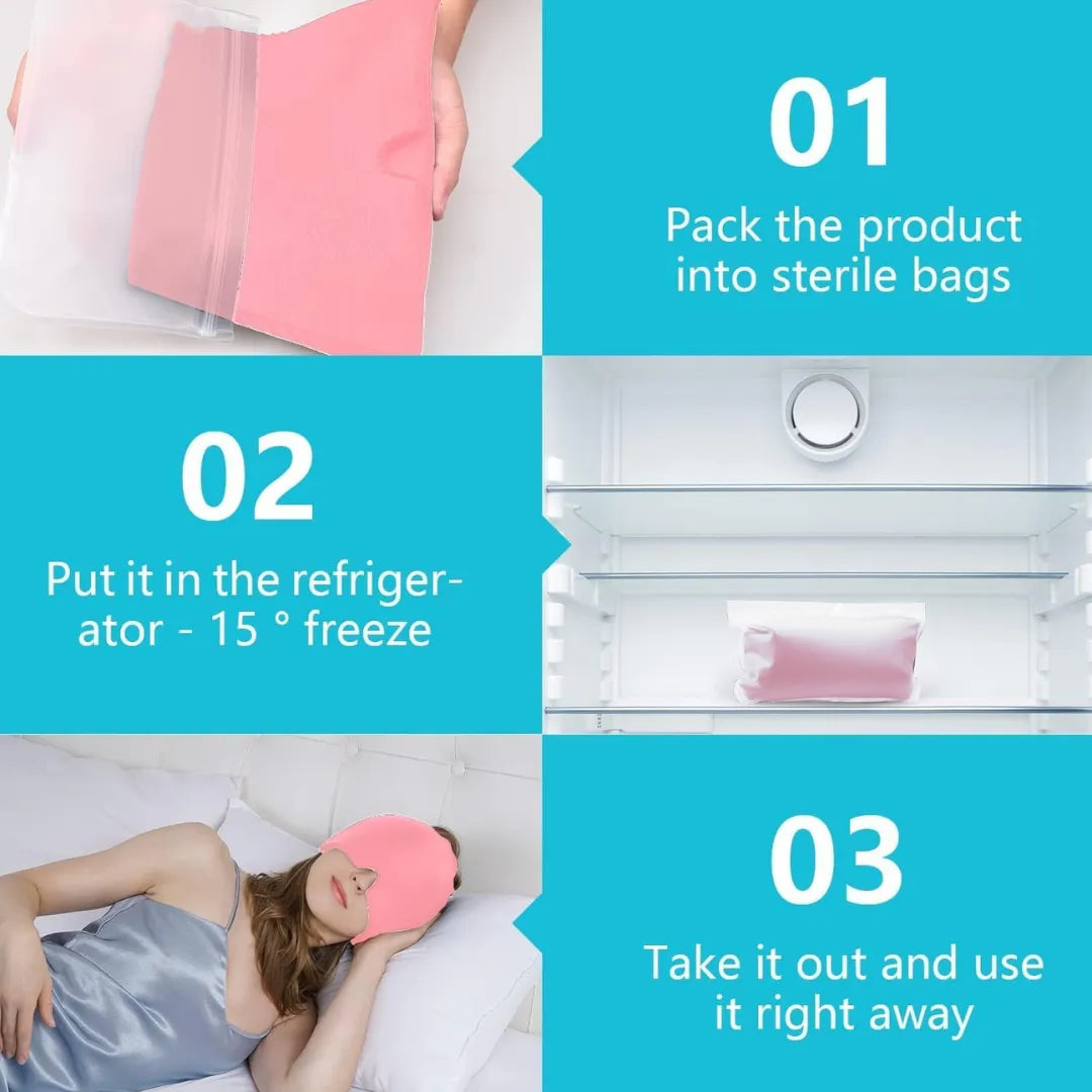 Hot & Cold Migraine Relief Ice Cap | Reusable Headache
